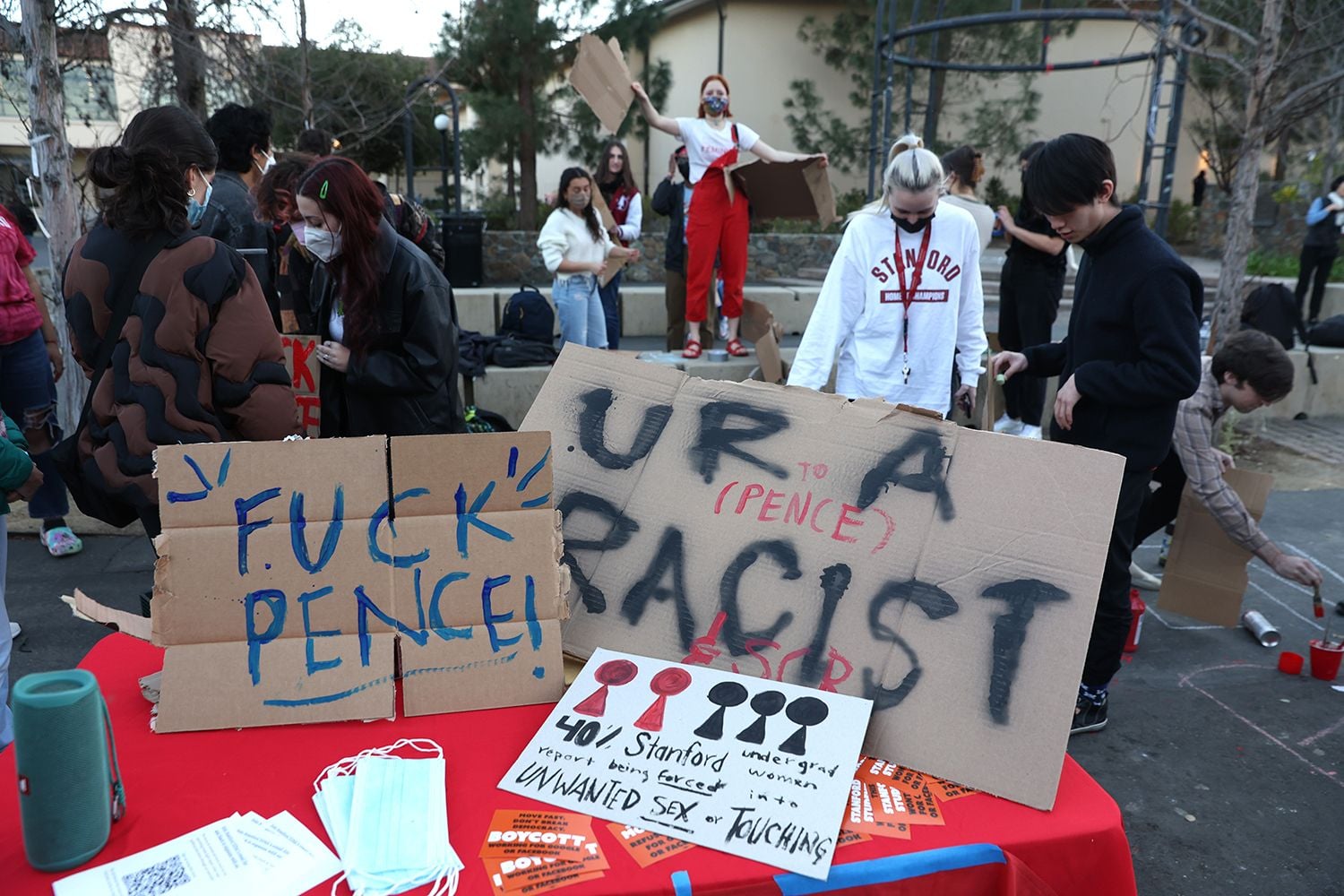 Pence Spoke at Stanford, Got F-U'd a Bit, and Of Course He Talked About SF's School Board Recall
