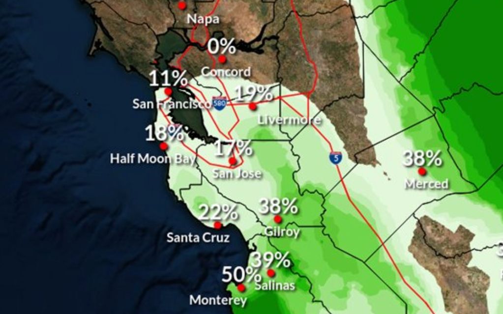 Next Small Chance for a Whisper of Rain Comes Tuesday