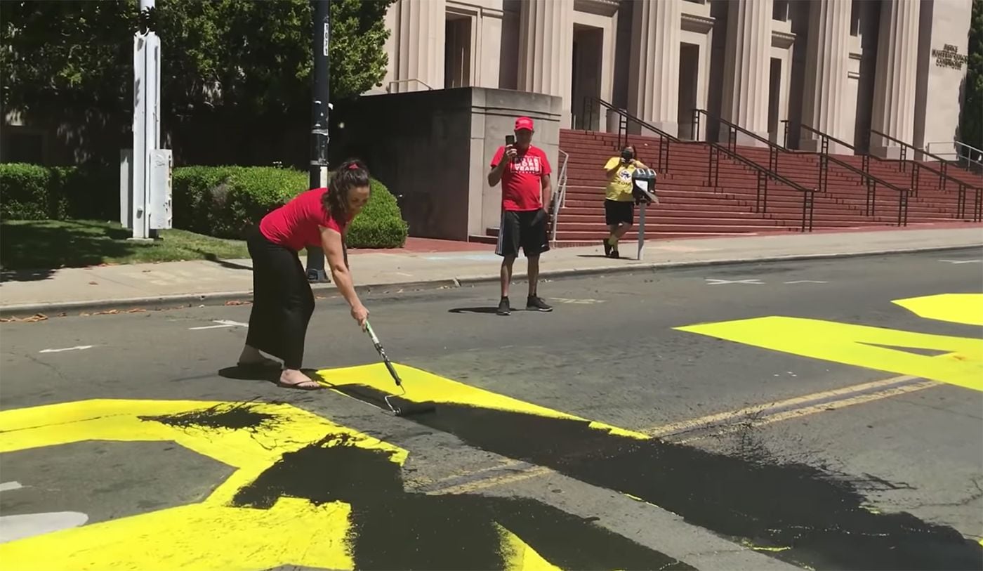 Right-Wing Nutjob Couple Who Painted Over BLM Mural In Martinez Arrested For Burglary, Meth Possession