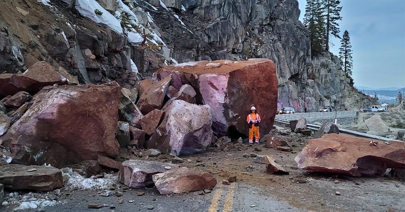 Friday Morning Constitutional: Enormous Boulders Fall, Block Highway 50