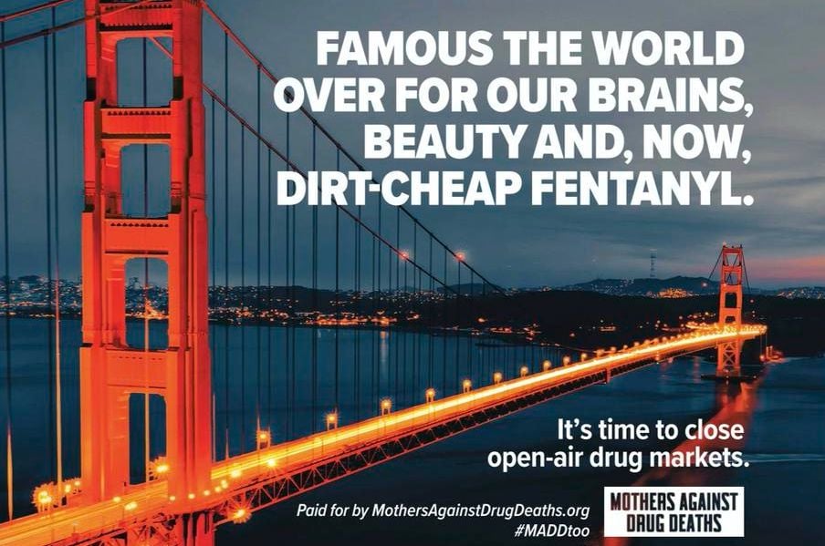 Mothers Against Drug Deaths to Install Billboard in Union Square Monday Calling Out SF's Fentanyl Crisis