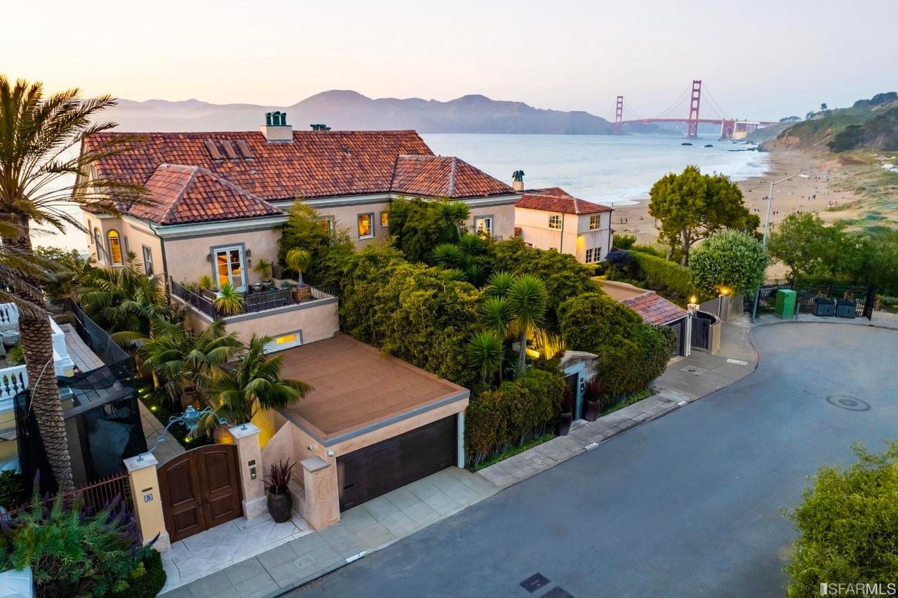 The Former Sea Cliff Manse of Sharon Stone and Phil Bronstein Hits the Market for $39M