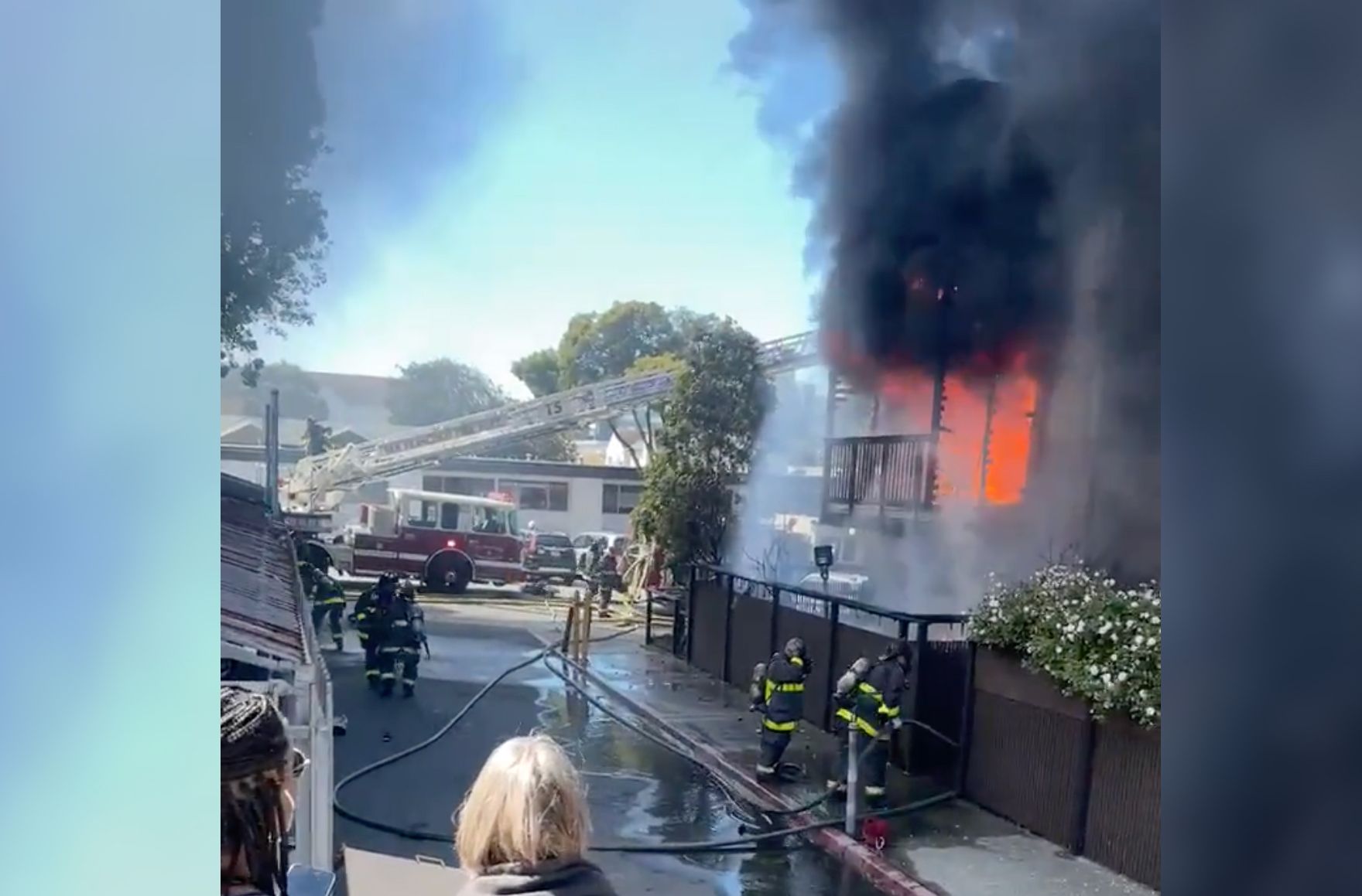 [Update] Building Fire at Ellis and Laguna Sends Smoke Over Western Addition, Injures Five, Displaces 18