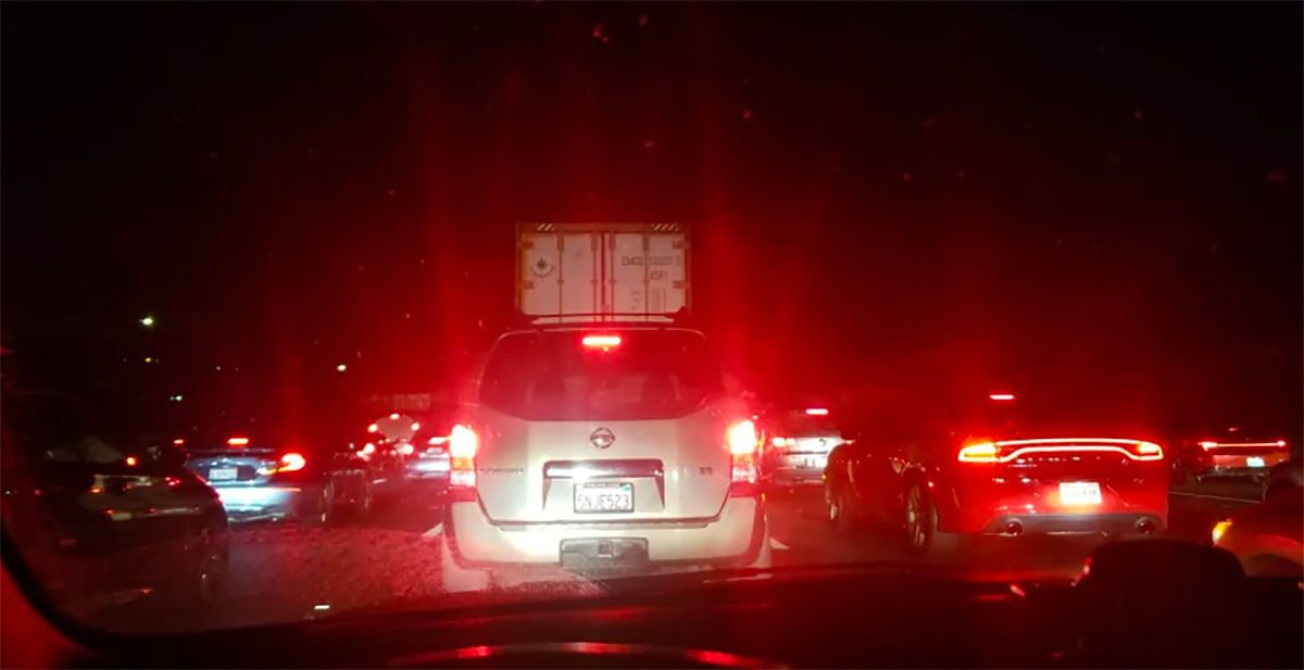 An Overturned Tractor Trailer Shut Down I-80 Monday Night, Caused Hours of Traffic