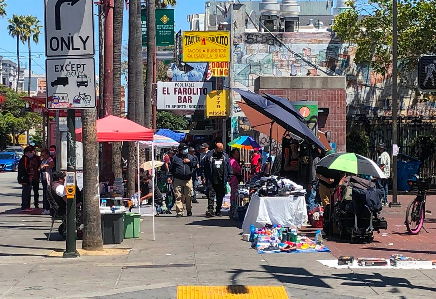 BART Fences Off Plazas Around 24th St. Mission Station to Curb Illegal Vendor Marketplace
