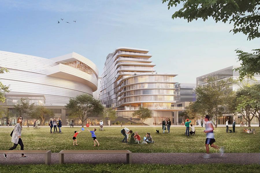 Warriors’ Bizarre Cruise-Ship-Shaped Hotel at Chase Center Is Now ‘Indefinitely Delayed’