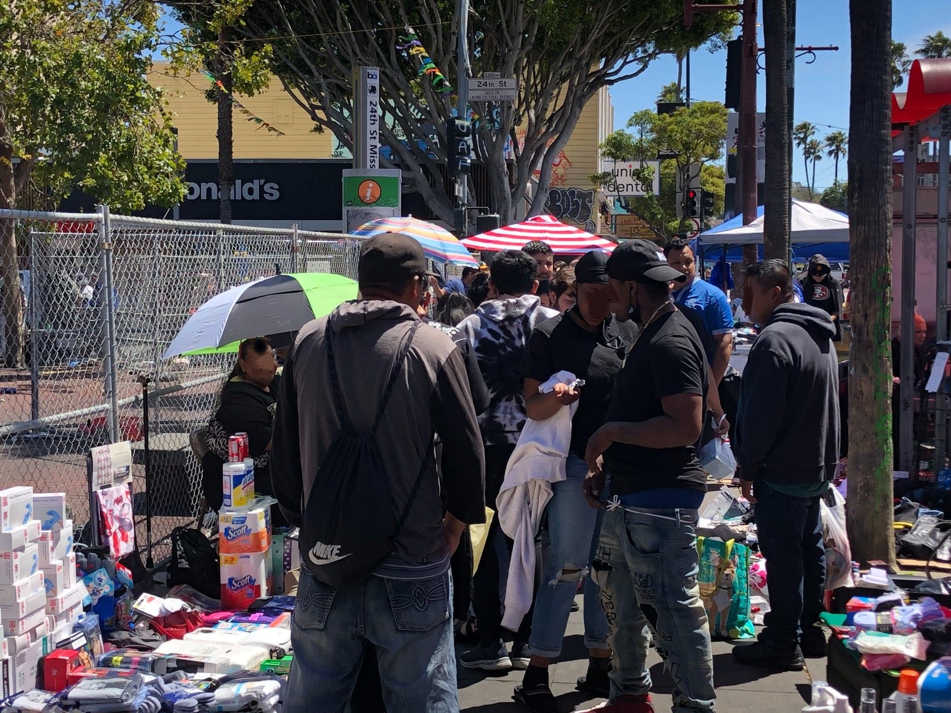 In First Weekend, Fences at 24th and Mission Fail to Deter Vending, Mostly Just Block Sidewalk Access