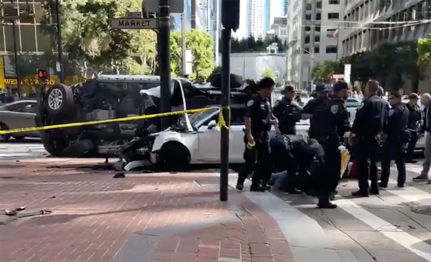 Multi-Vehicle Crash On Market Street Stemmed From Road-Rage Incident, Police Chase