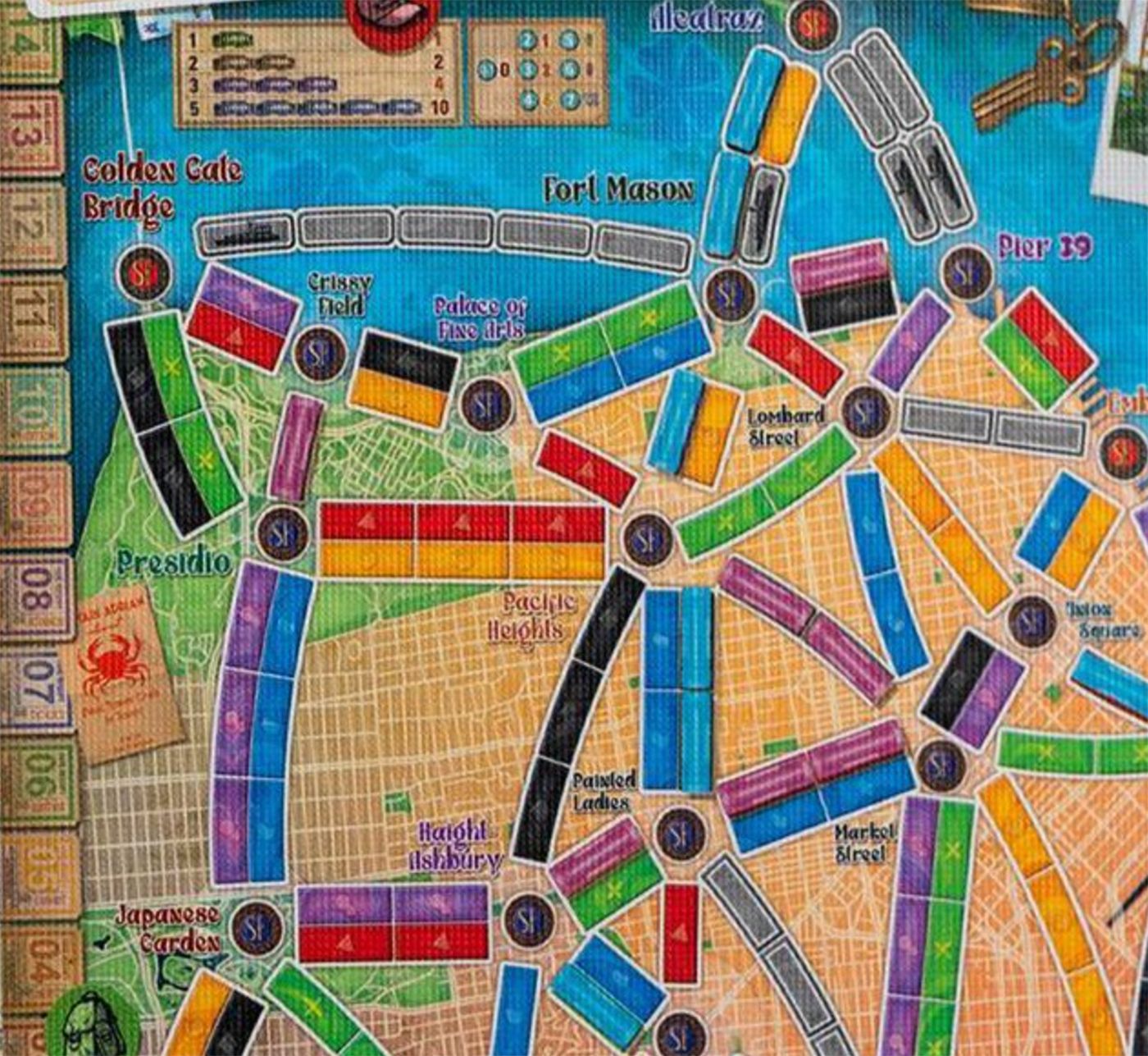 Ticket to Ride' Board Game Unveils San Francisco Edition