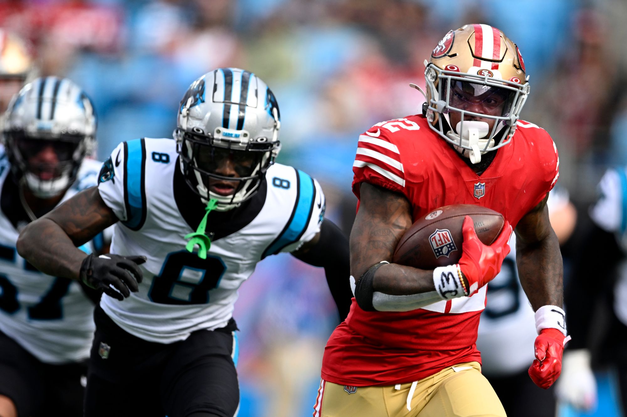 49ers-Panthers: Niners win 37-15 but Bosa, Gould and Moseley injured