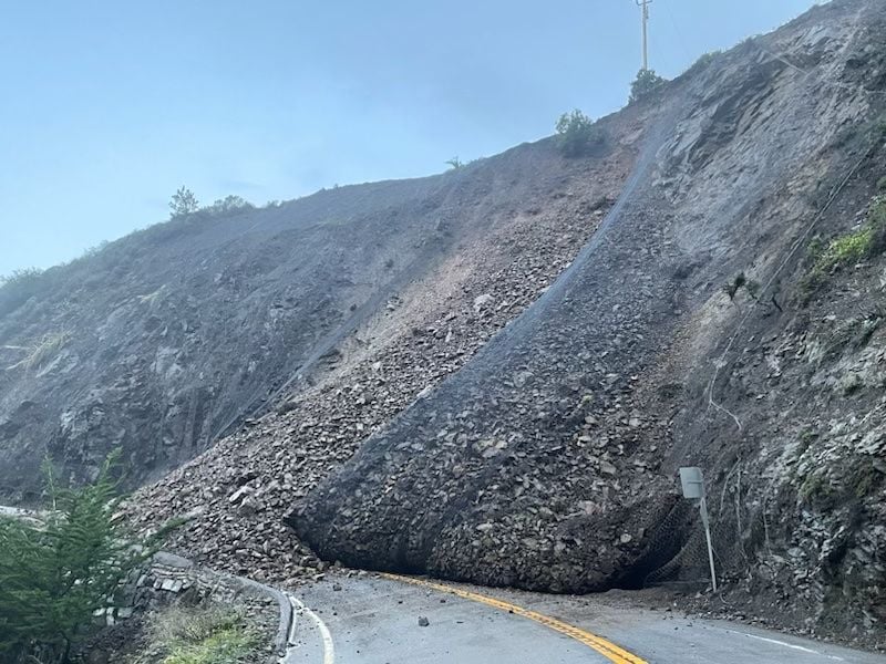 Another Major Rockslide Closes Highway 1 South of Big Sur For Several Weeks, Maybe Longer
