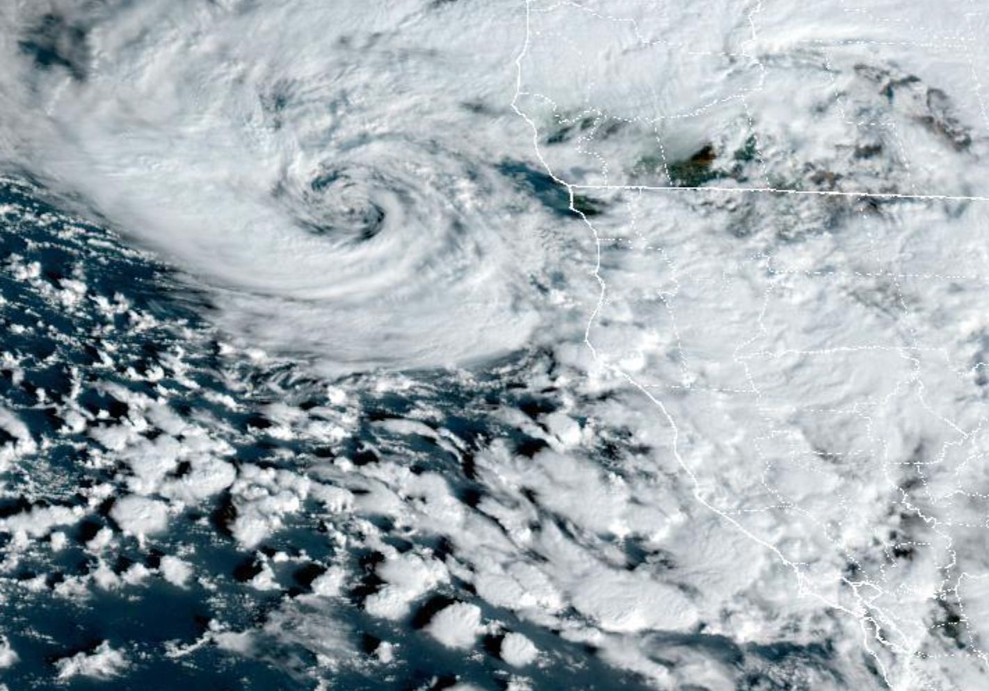 Here's a Satellite Image of the Storm Currently Battering Northern California