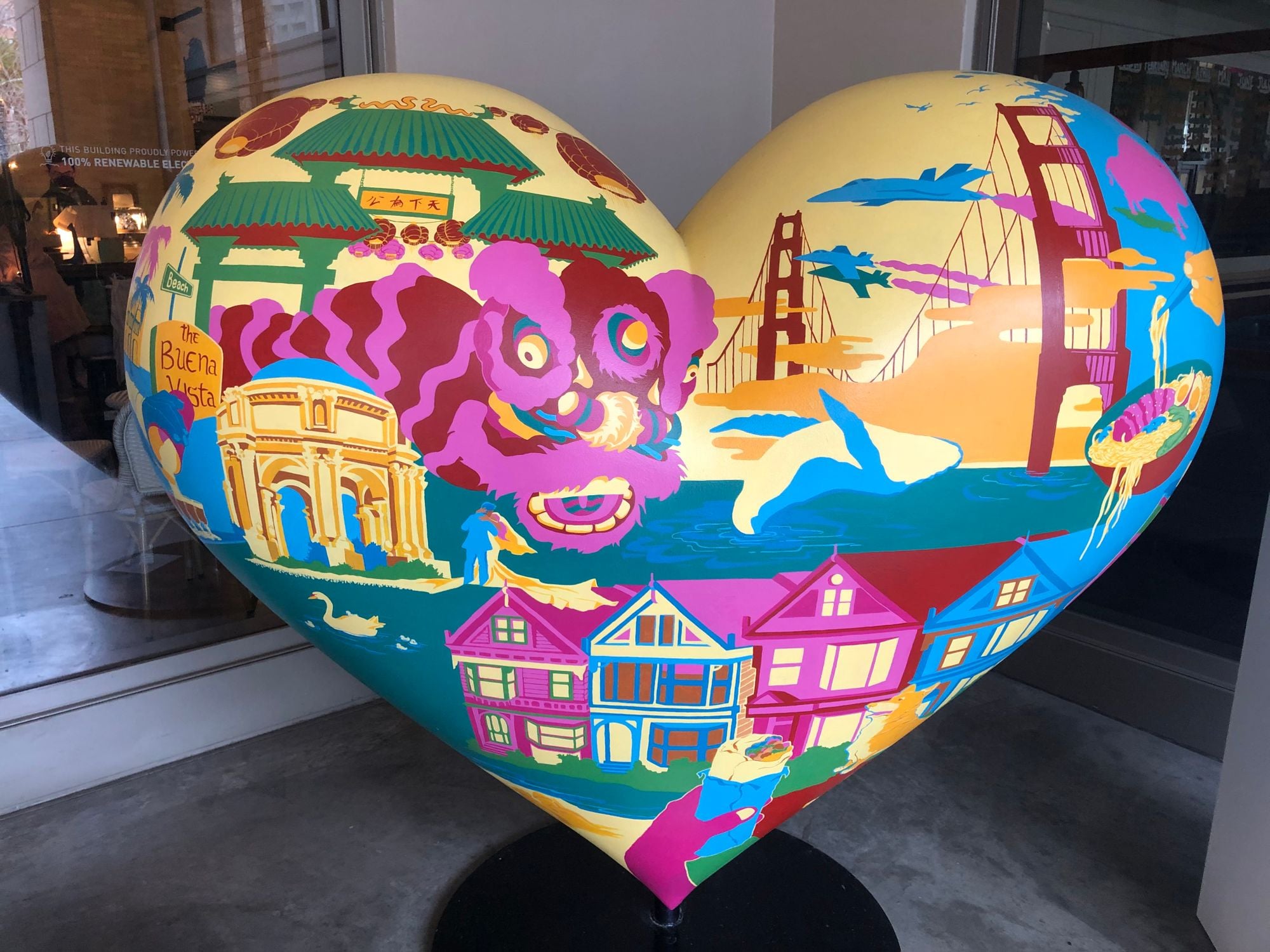 Meet Your 2023 'Hearts in San Francisco,' Now On Display at the Ferry Building