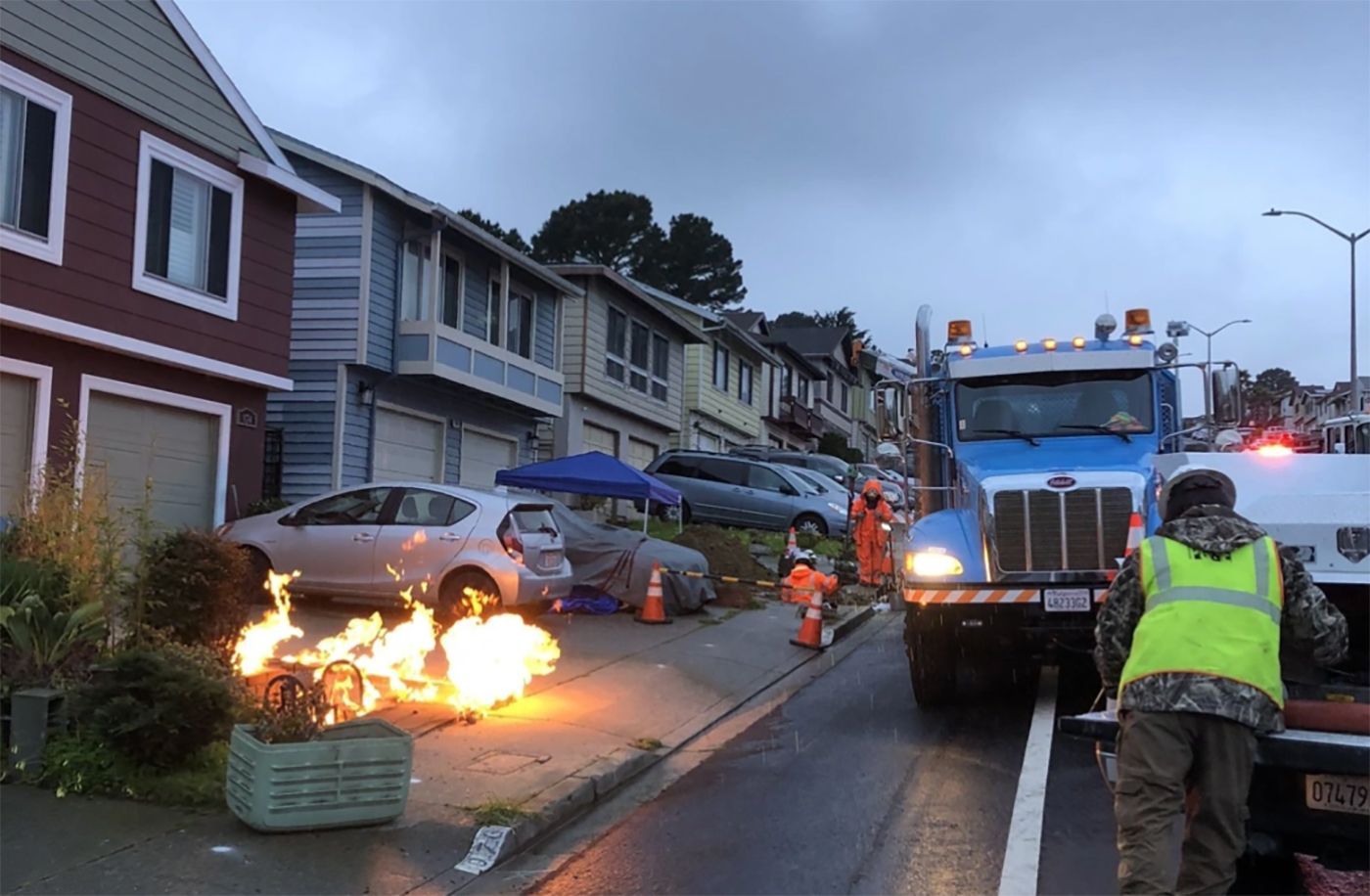 Tuesday Morning Topline: Gas Fire Burns Outside Daly City Home