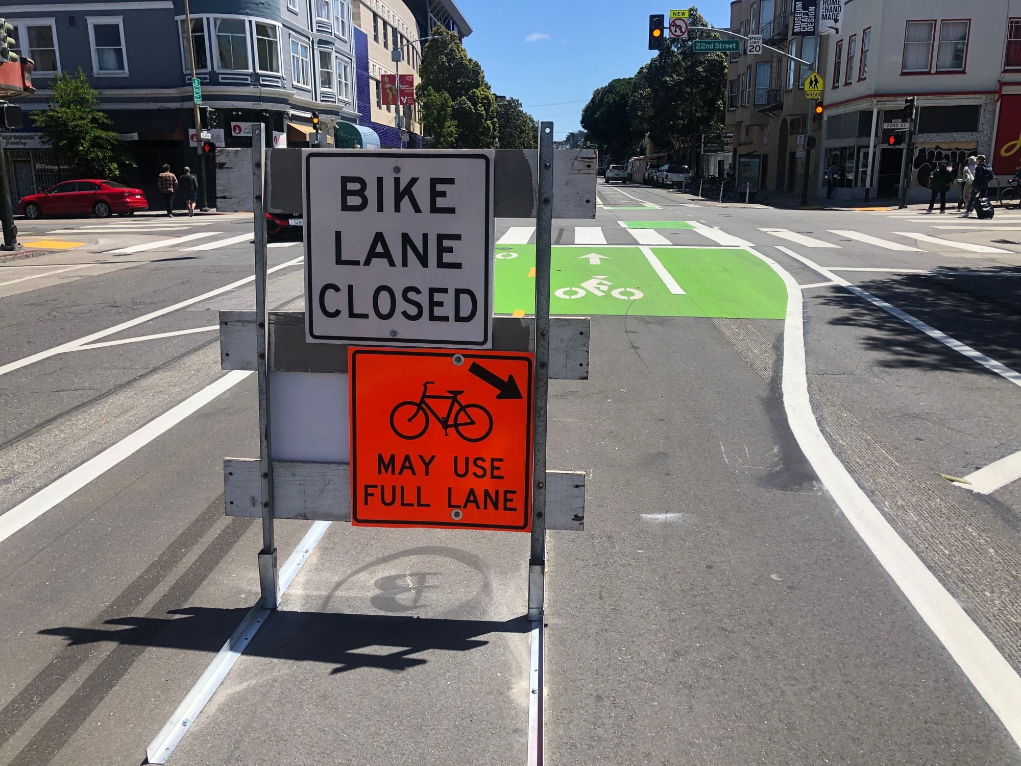 New Valencia Bike Lane Sows Confusion and Chaos, Some Call It ‘Valencia Meatgrinder'