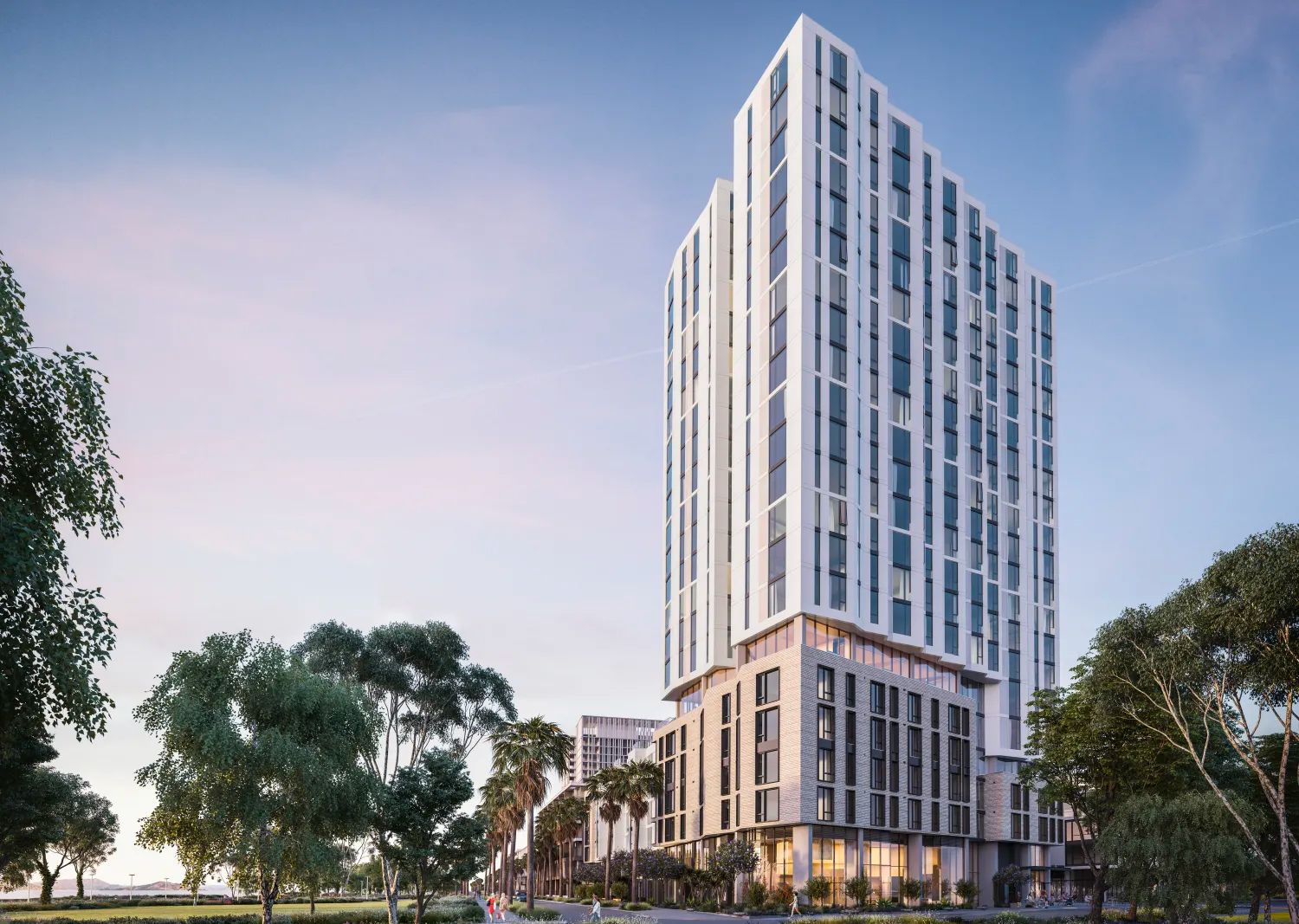 First Highrise on Treasure Island #39 Tops Off #39 at 22 Stories