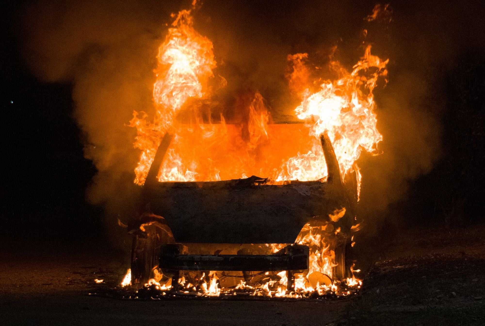 Trio of Sideshows Rollicked East Bay Sunday Morning, One Car Ruthlessly Tagged and Set on Fire