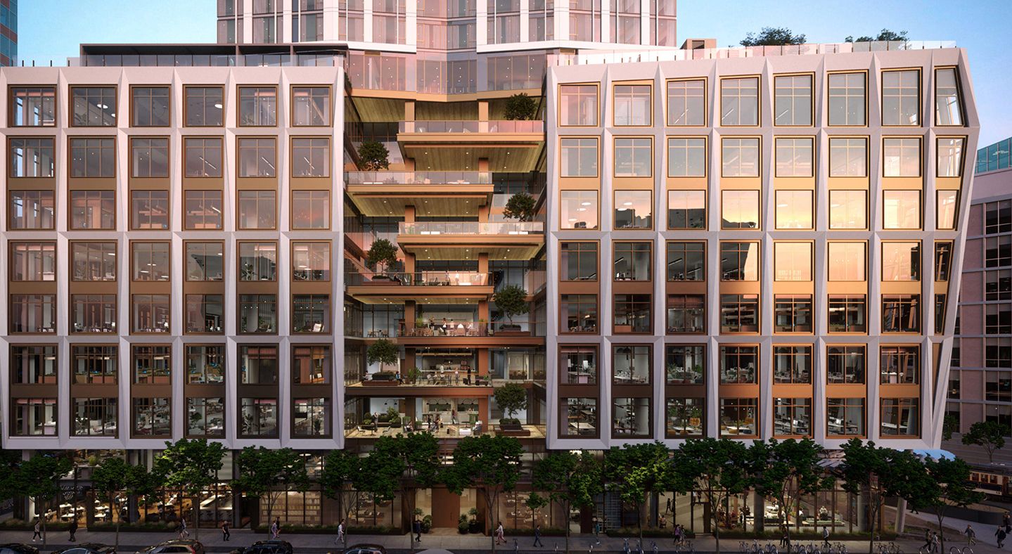 Day Around the Bay: Construction Stops on Huge Tower at Van Ness and Market