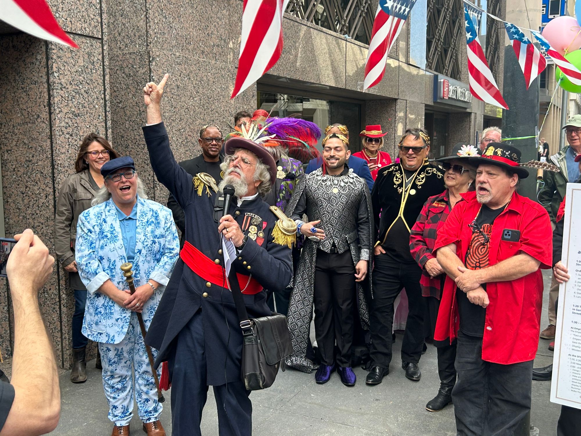 Newly Renamed Street ‘Emperor Norton Place’ Gets Proper Dedication, In Wild Ceremony With Doggie Diner Heads