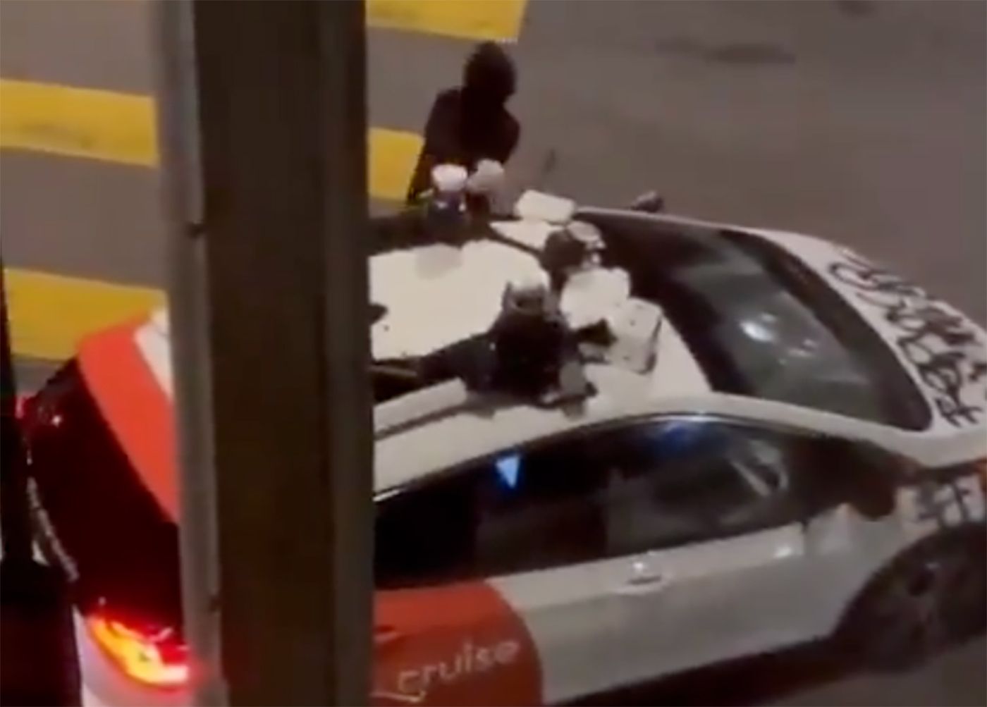 In Escalation of AV Backlash, Black-Clad Person Seen Vandalizing Cruise Vehicle With Hammer