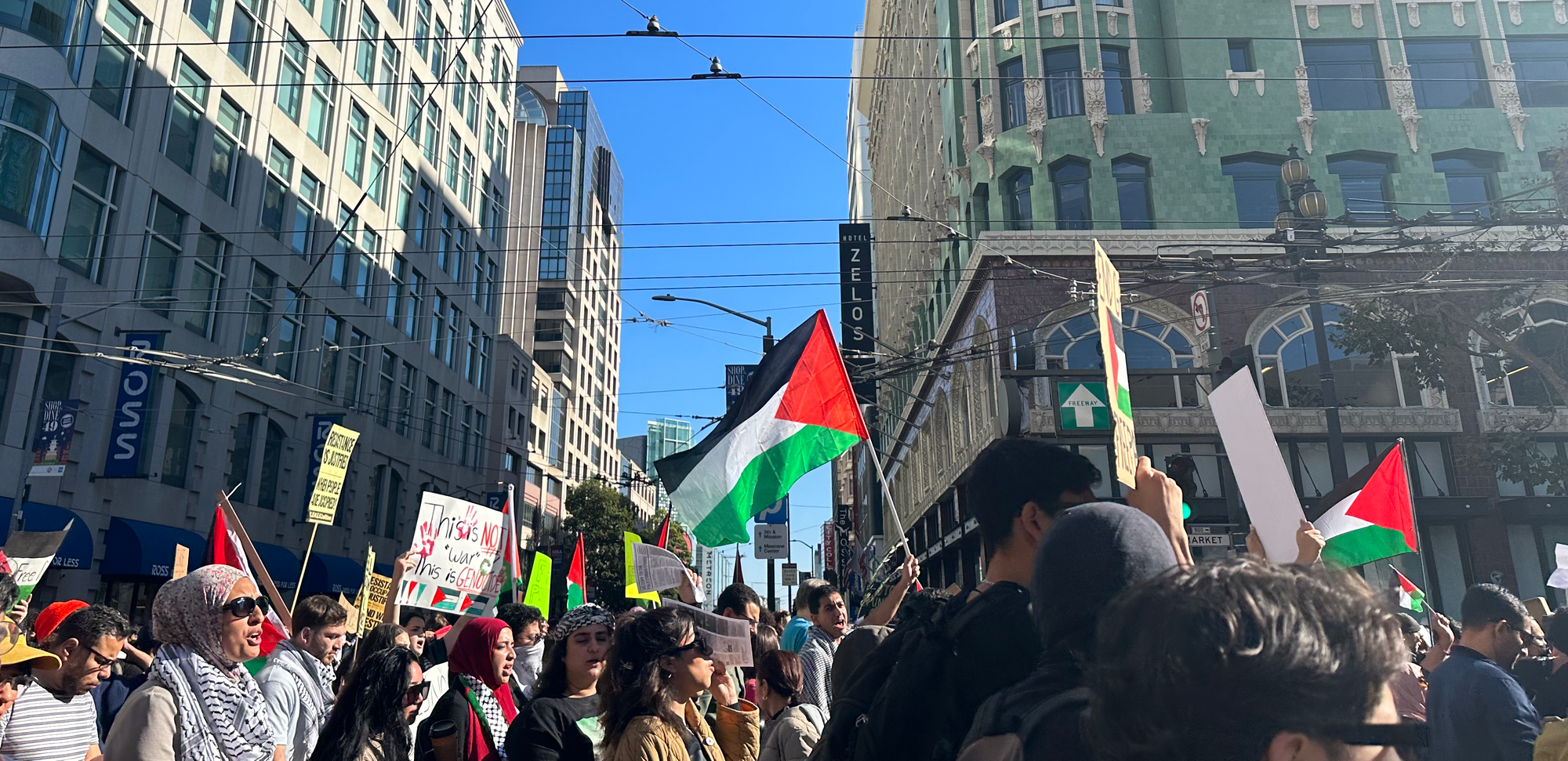 Saturday Afternoon Rally at the Embarcadero Urges Ceasefire in Gaza