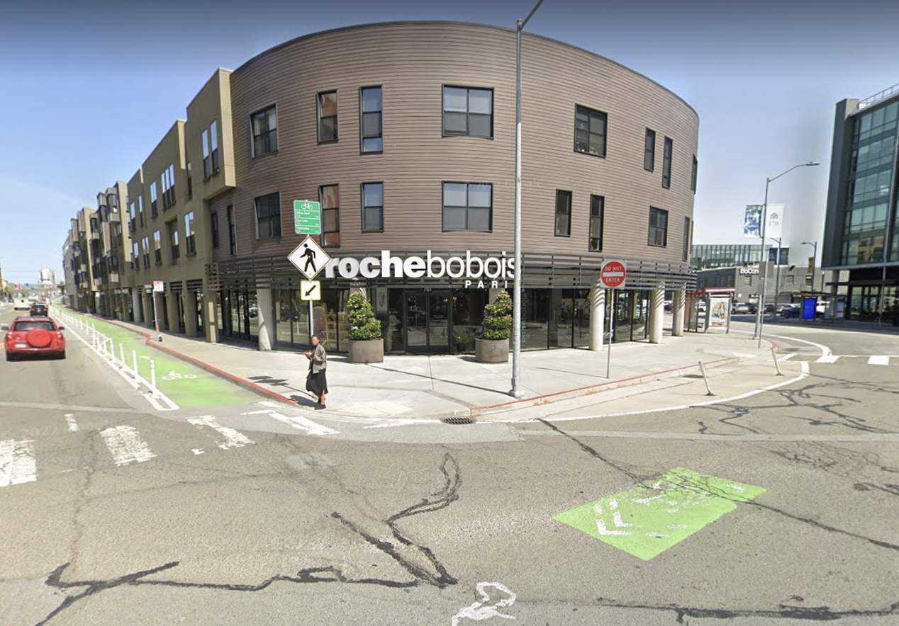 High-Speed Chase Ends With Pickup Truck Slamming into SF Furniture Store Friday Afternoon