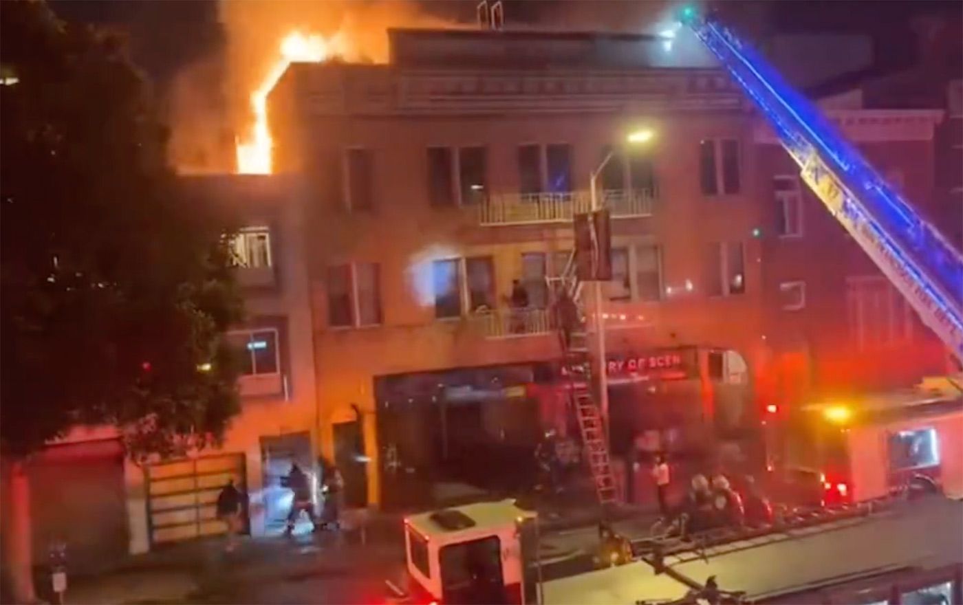 Two-Alarm Fire on Valencia Street Leaves Three Injured