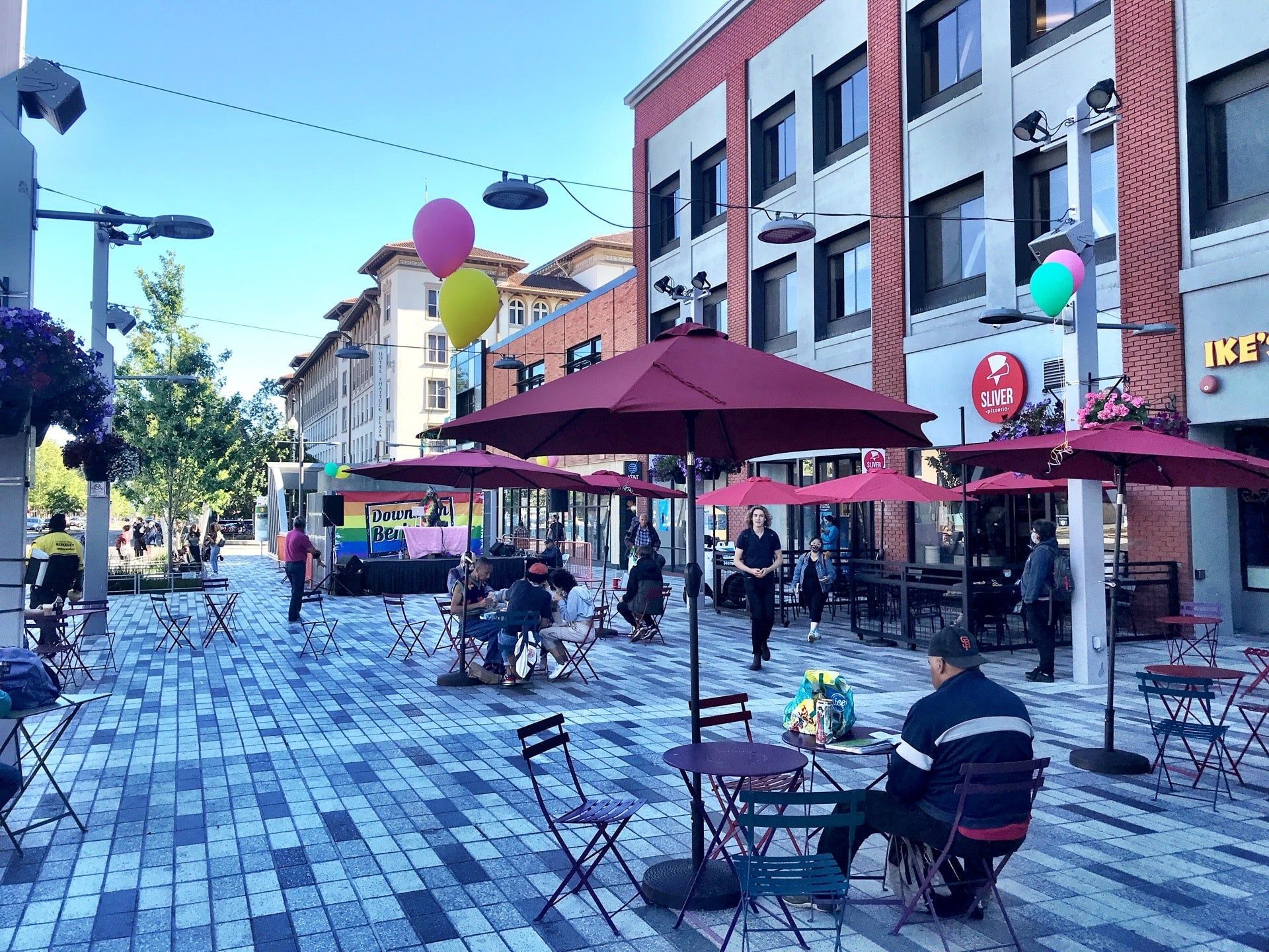 Berkeley Advocates for Homeless Up In Arms Over Roped-Off ‘For Customers Only’ Section at BART Plaza