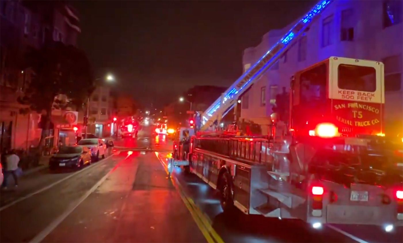 Early Morning Fire on Divisadero Contained to Ground Floor, No Residents Displaced From Units Above