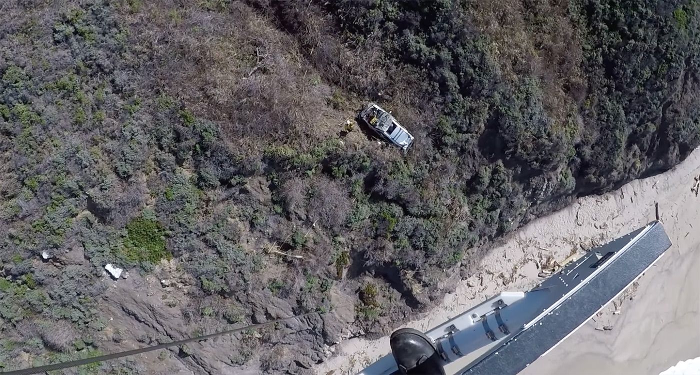Man Rescued After Driving Car Off Big Sur Cliff and Getting Stranded For Two Days