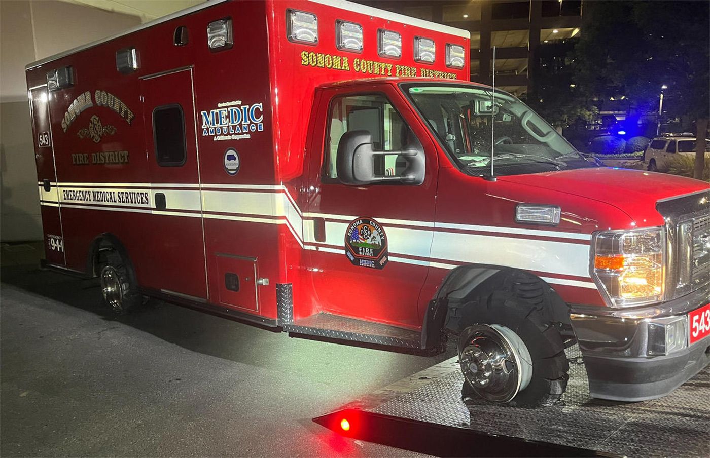 Sonoma County Man Arrested After Allegedly Stealing Ambulance, Leading Cops on Chase With EMT Stuck In Back