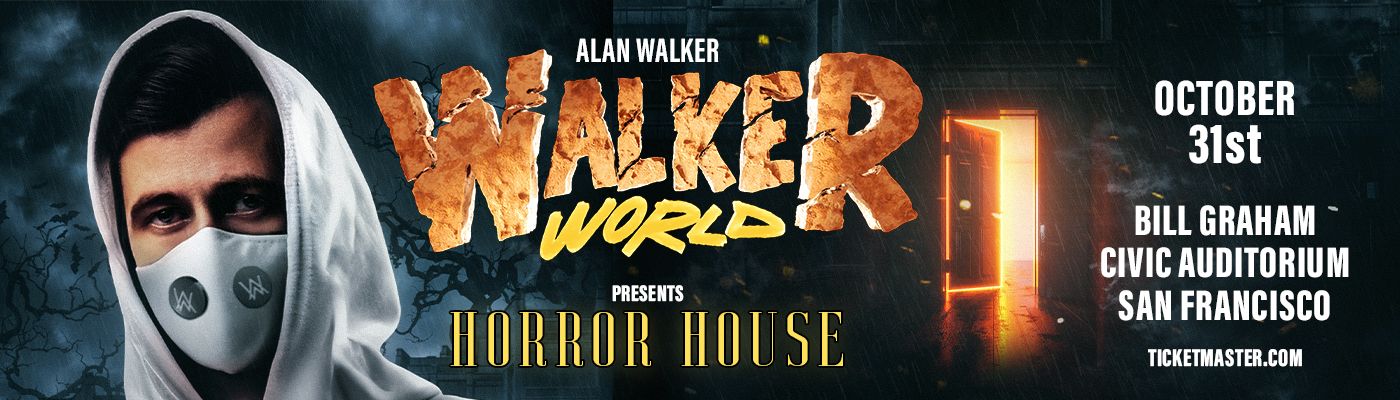 Alan Walker to Unleash 'Horror House' at San Francisco's Bill Graham Auditorium