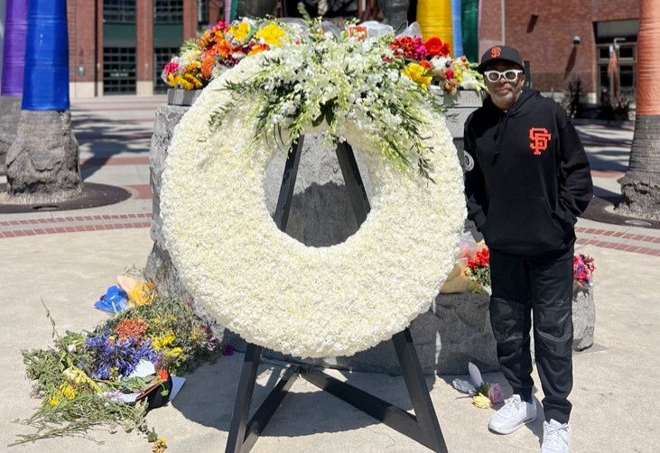 Spike Lee Pops By Willie Mays Shrine at Oracle Park: ‘I Had To Pay My Love And Respect In Person’