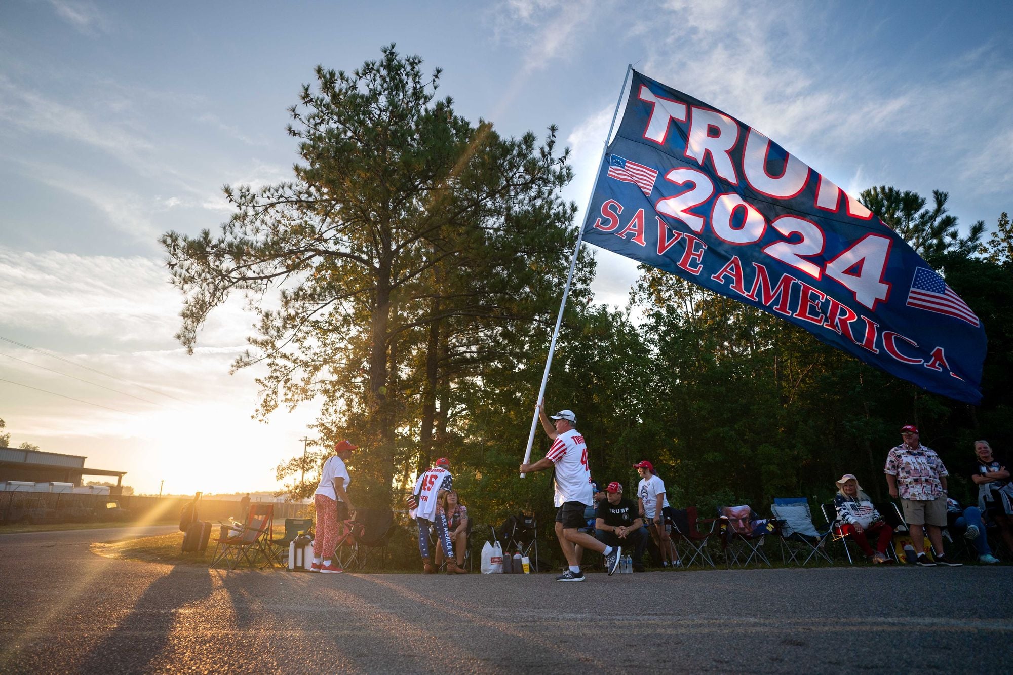 Trump Flags Come Out in Lafayette After Assassination Attempt on Trump