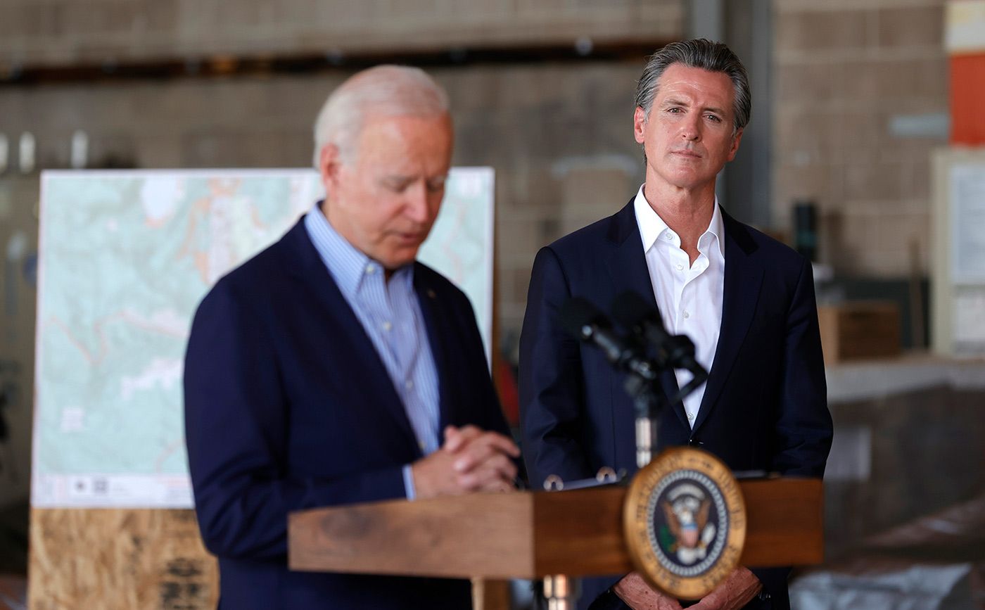 Newsom Heads to Washington For Governors' Meeting With Biden