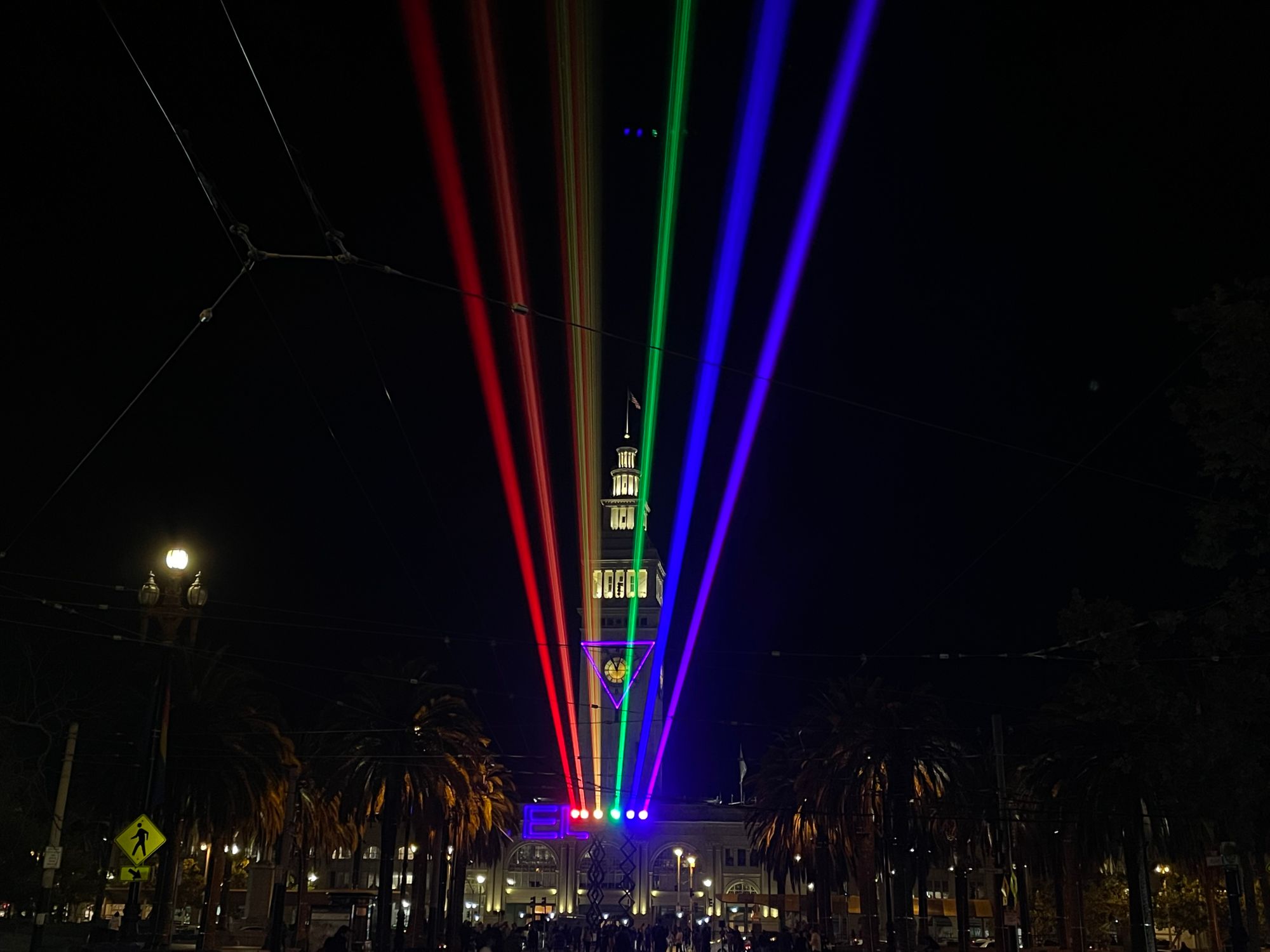 Those Pride Weekend Laser Cannons Will Be Back for July 4th Weekend, But They’ll Be Red, White, and Blue