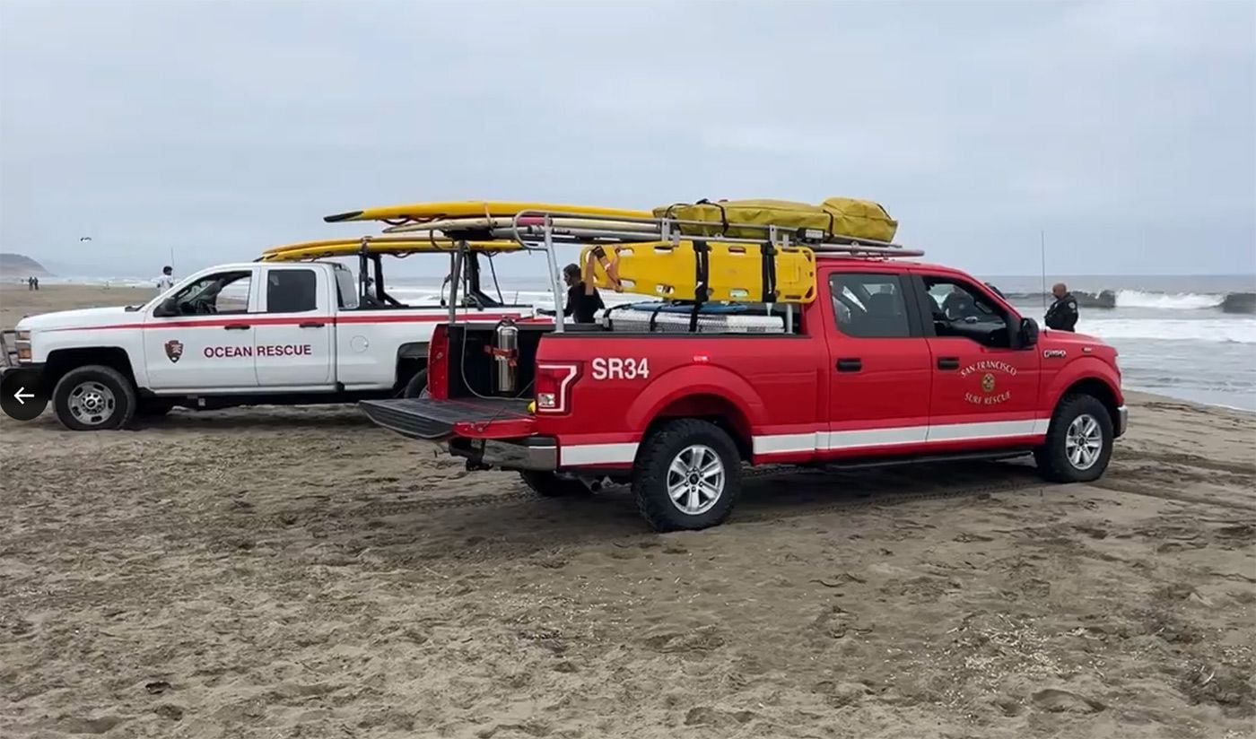 SF Firefighters Rescue Paddle Boarder After Incident at Ocean Beach