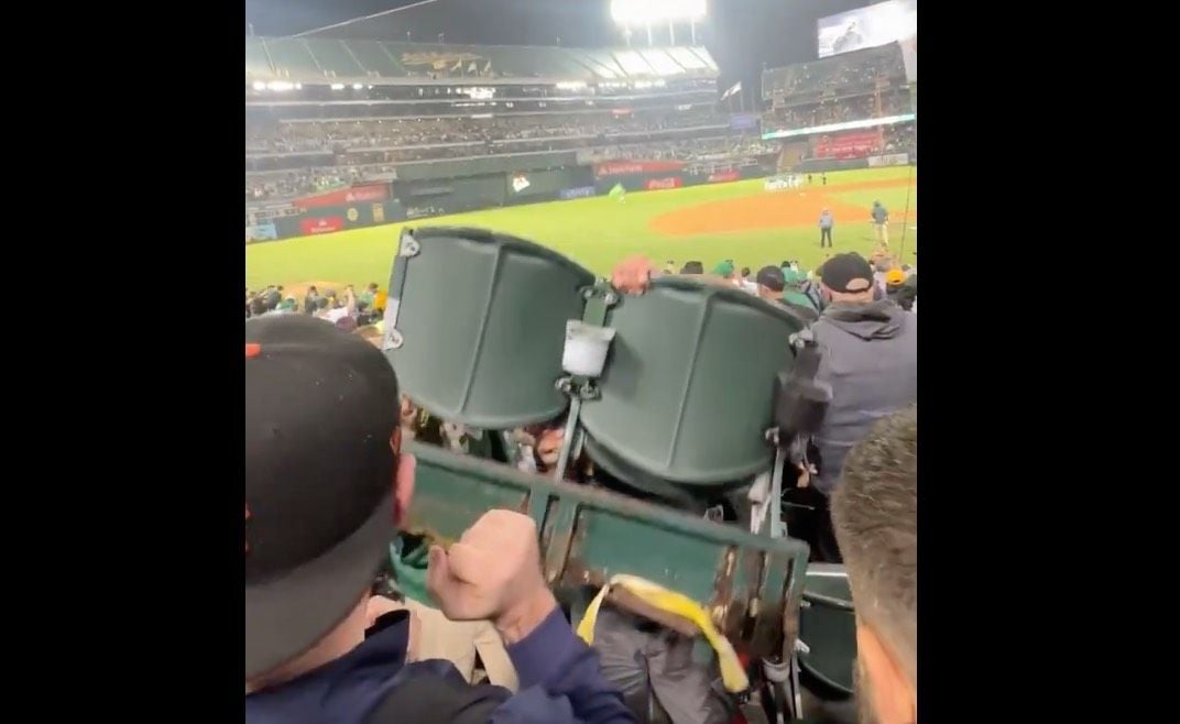 A’s Fans Tried to Steal Seats From Coliseum Tuesday Night, But Did Not Successfully Steal the Seats