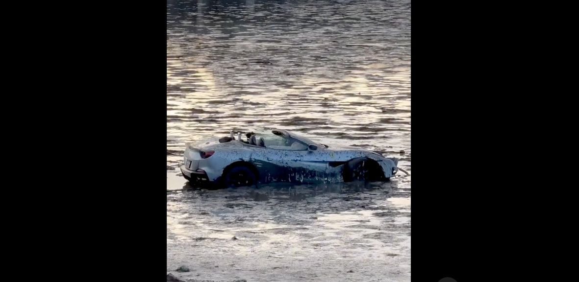 Suspected DUI Driver In Marin County Drives Ferrari Right Into Richardson Bay