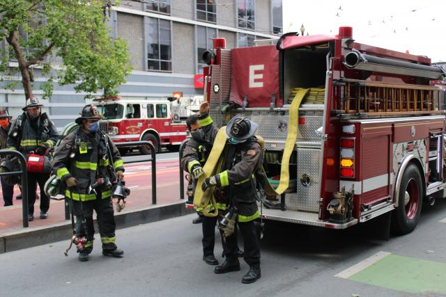 Trash Fire Breaks Out at Abandoned Potrero Hill Apartment Building, One Person Detained