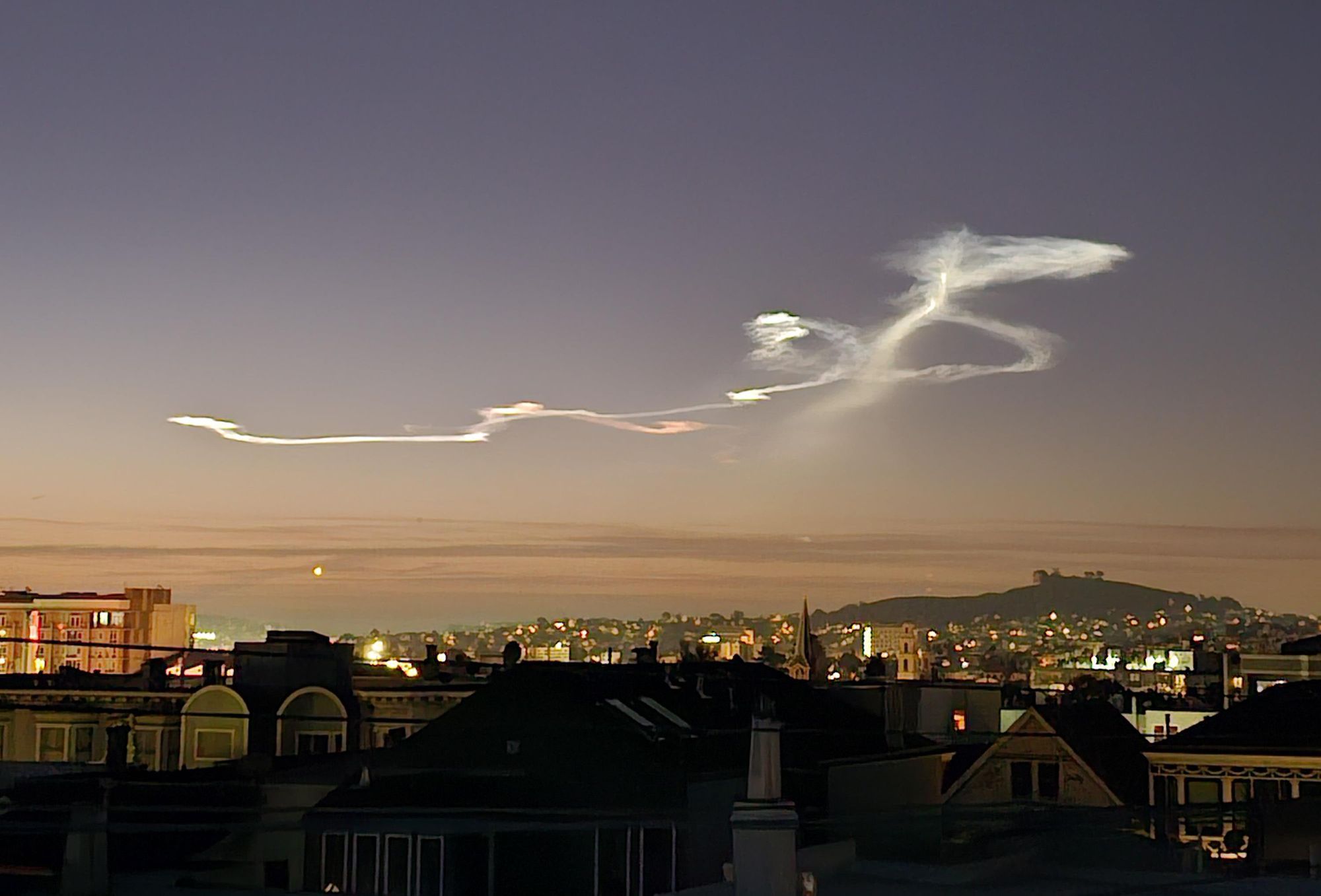 SF Gets an Early Morning Taste of SpaceX Rocket Activity in Our Skies