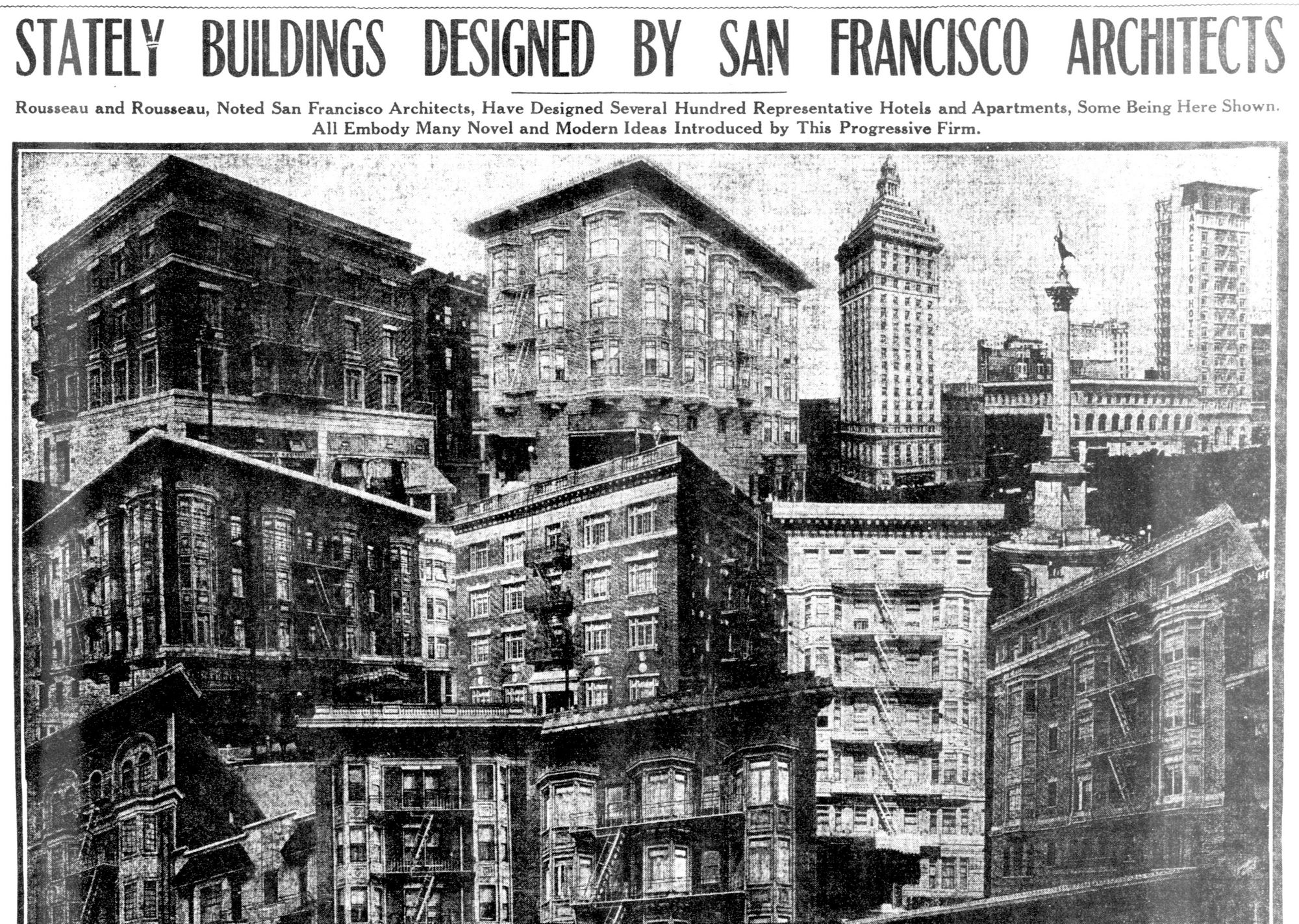 The Rousseau Family: Prolific
Beaux Arts-Era San Francisco Architects