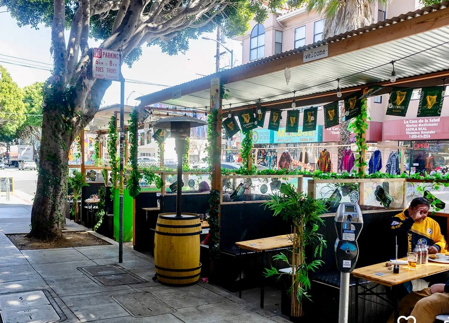 Driver Fleeing Police Crashes Into Mission Parklet During Super Bowl, Injures Six