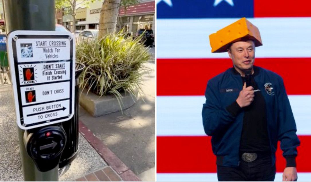 Hackers Reprogram Peninsula Crosswalk Signals to Mock Elon Musk and Zuckerberg