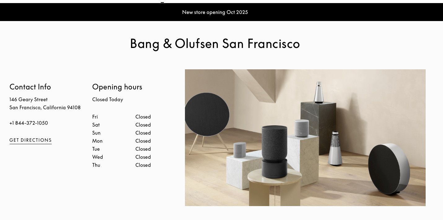Good News for Union Square, as Bang & Olufsen Is Returning, in the Old Britex Fabrics Location