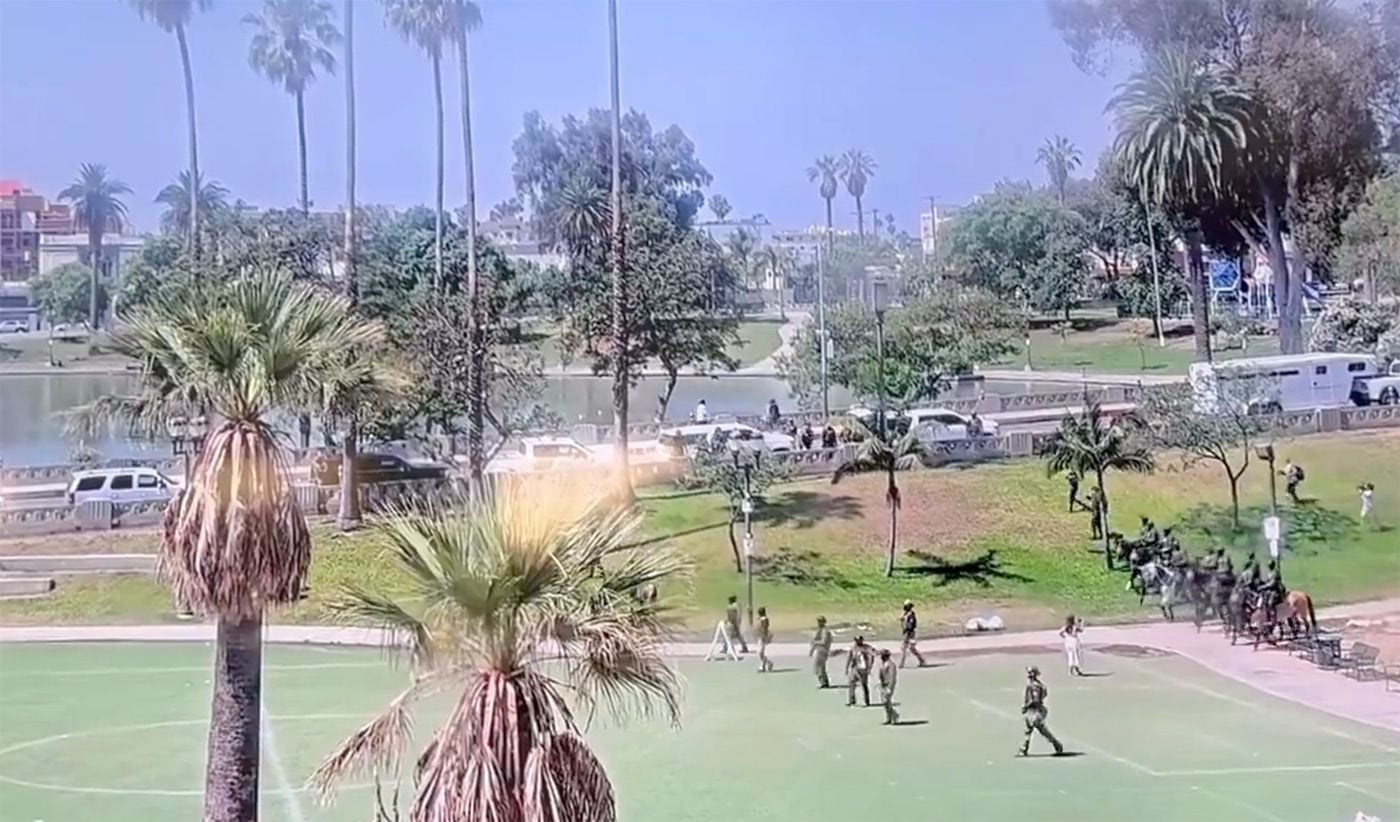 Military-Style Sweep of City Park in LA Could Be Harbinger of Things to Come