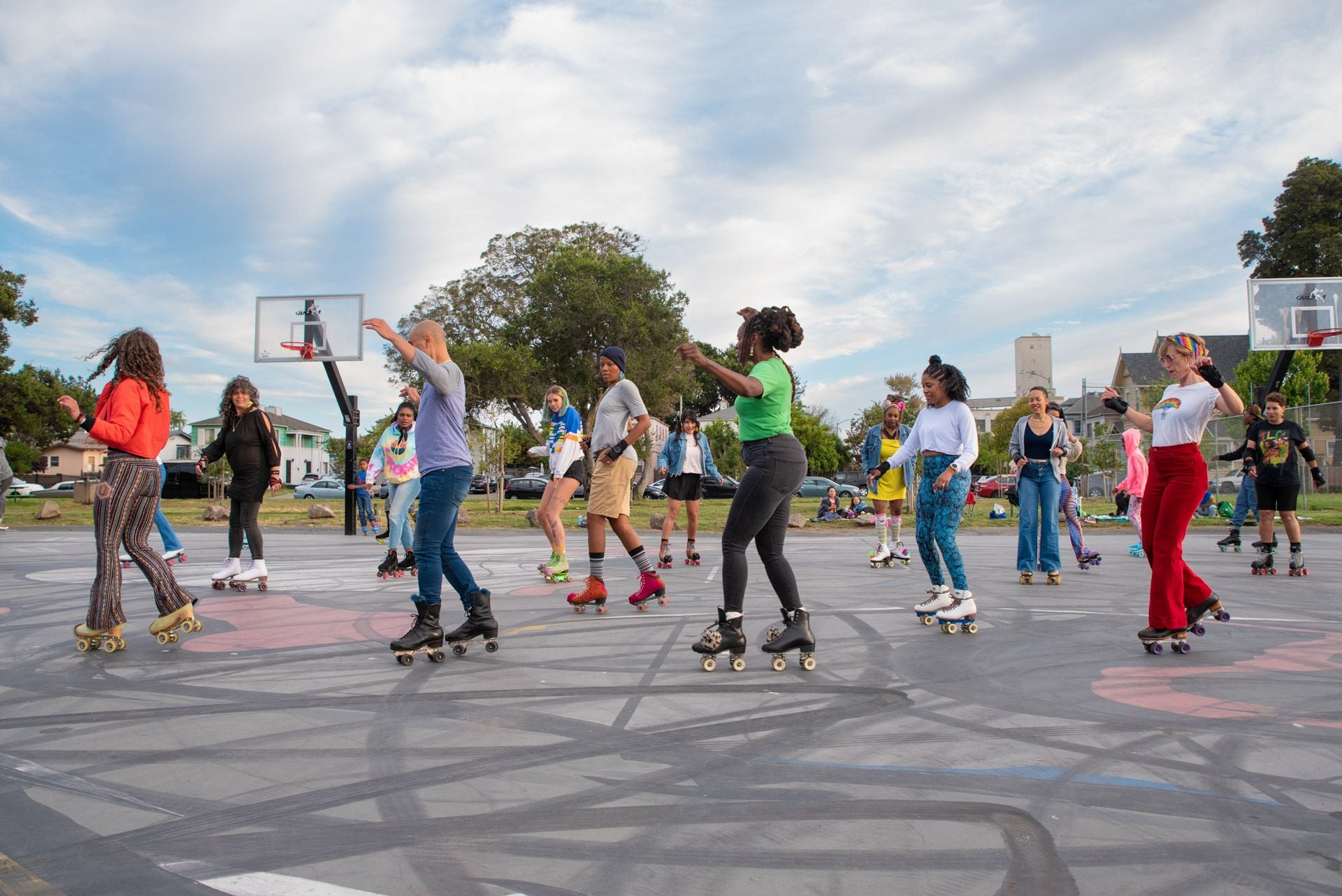 Bay Area Roller Skaters Lead Effort to Build Outdoor Rink ‘Panther Skate Plaza’ in West Oakland