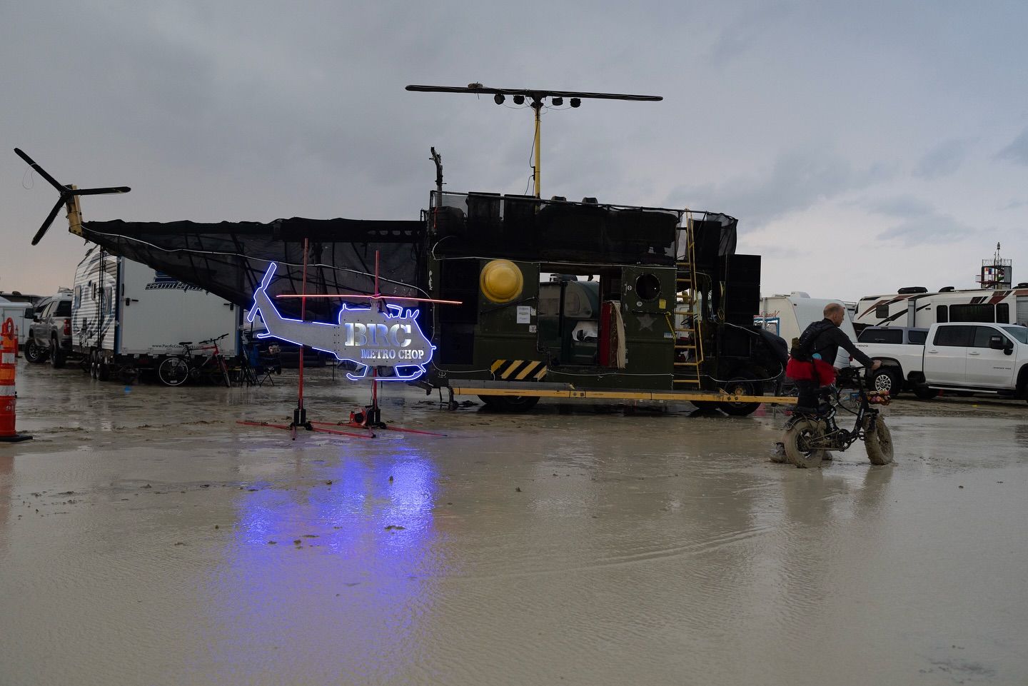 Burning Man Attendee Gets Electrocuted and Airlifted Out, as Flooding Remains a Problem This Year