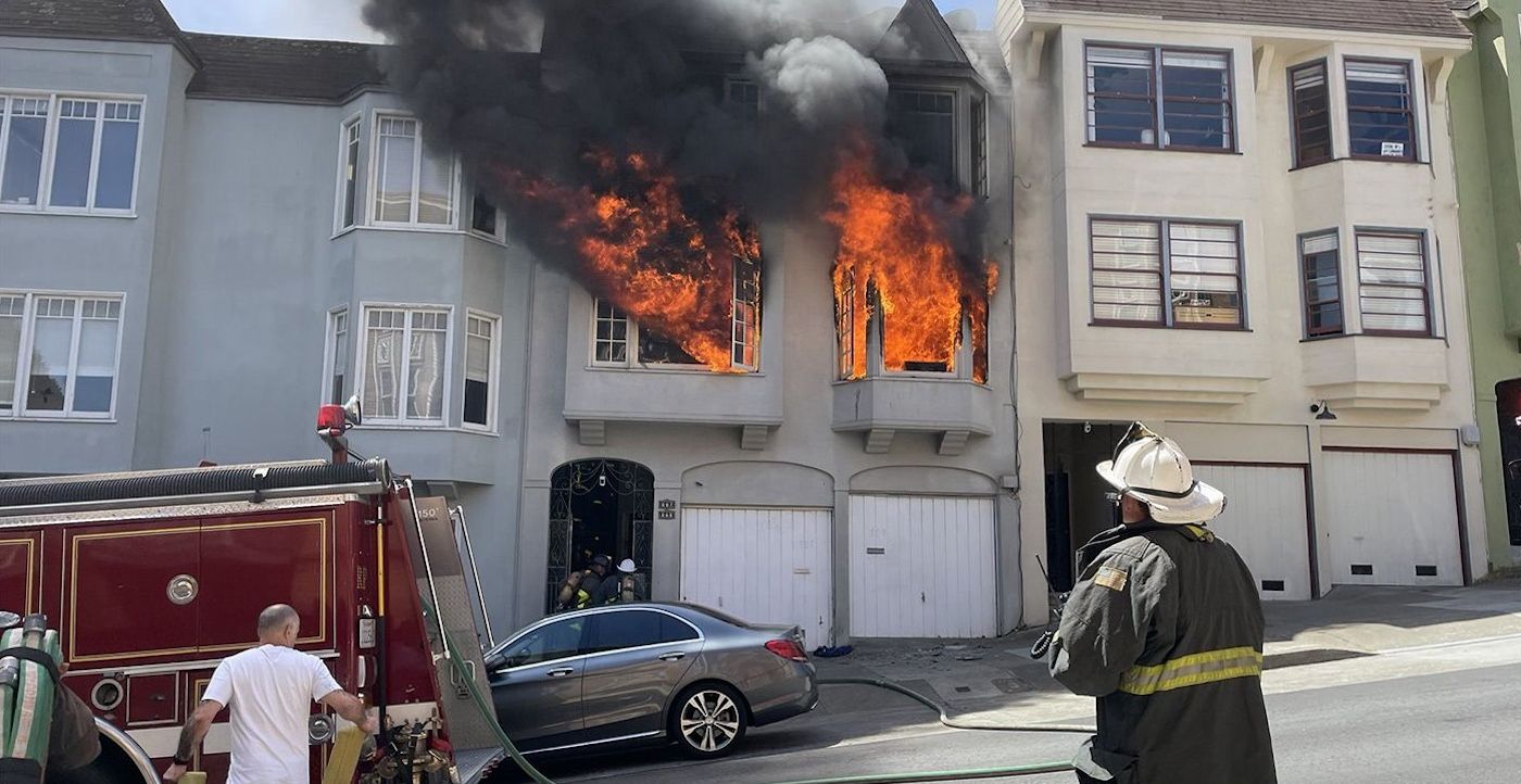 Porta-Potty Catches Fire Outside Alamo Square Home of Dog Walker Targeted in Racists Threats