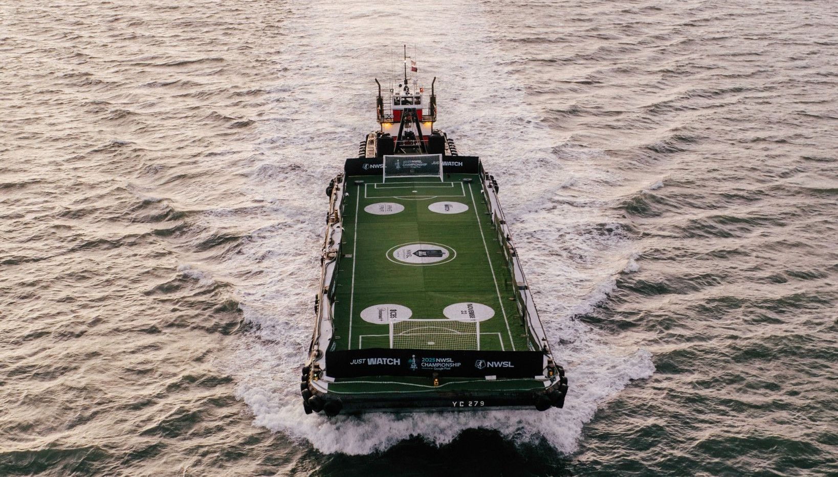 Don't Look Now, But There's a Giant Floating Soccer Field in the San Francisco Bay